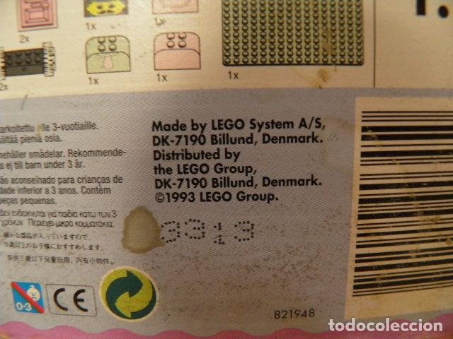 Juegos construcci&oacute;n - LEGO: CUBO ROSA LEGO SYSTEM 345,BASIC,A&Ntilde;O 1993 - Foto 14
