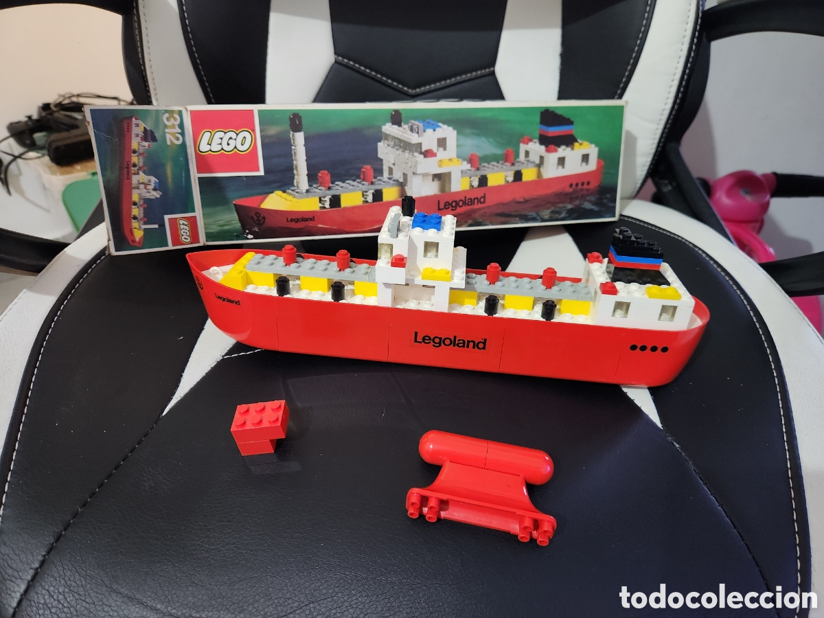 Juegos construcci&oacute;n - Lego: Jouet vintage retro bateau lego 312 legoland en boite