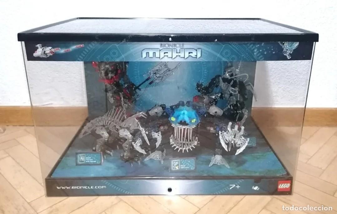 Juegos construcci&oacute;n - Lego: DISPLAY EXPOSITOR DE TIENDA LEGO BIONICLE MAHRI CON LUZ INTERIOR