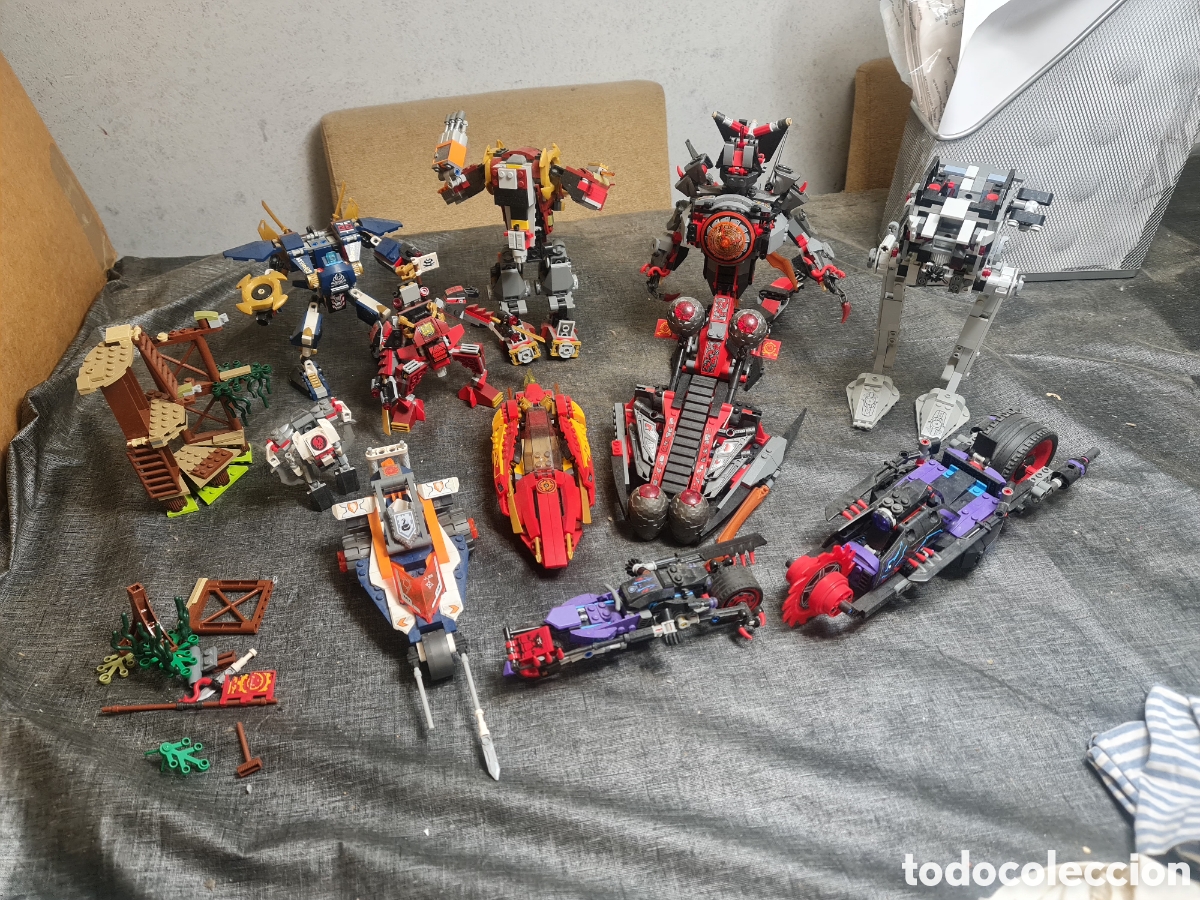 Juegos construcci&oacute;n - Lego: Gran Lote LEGO Ninjago + Star Wars + Nexo Knights (Mecas y Veh&iacute;culos)