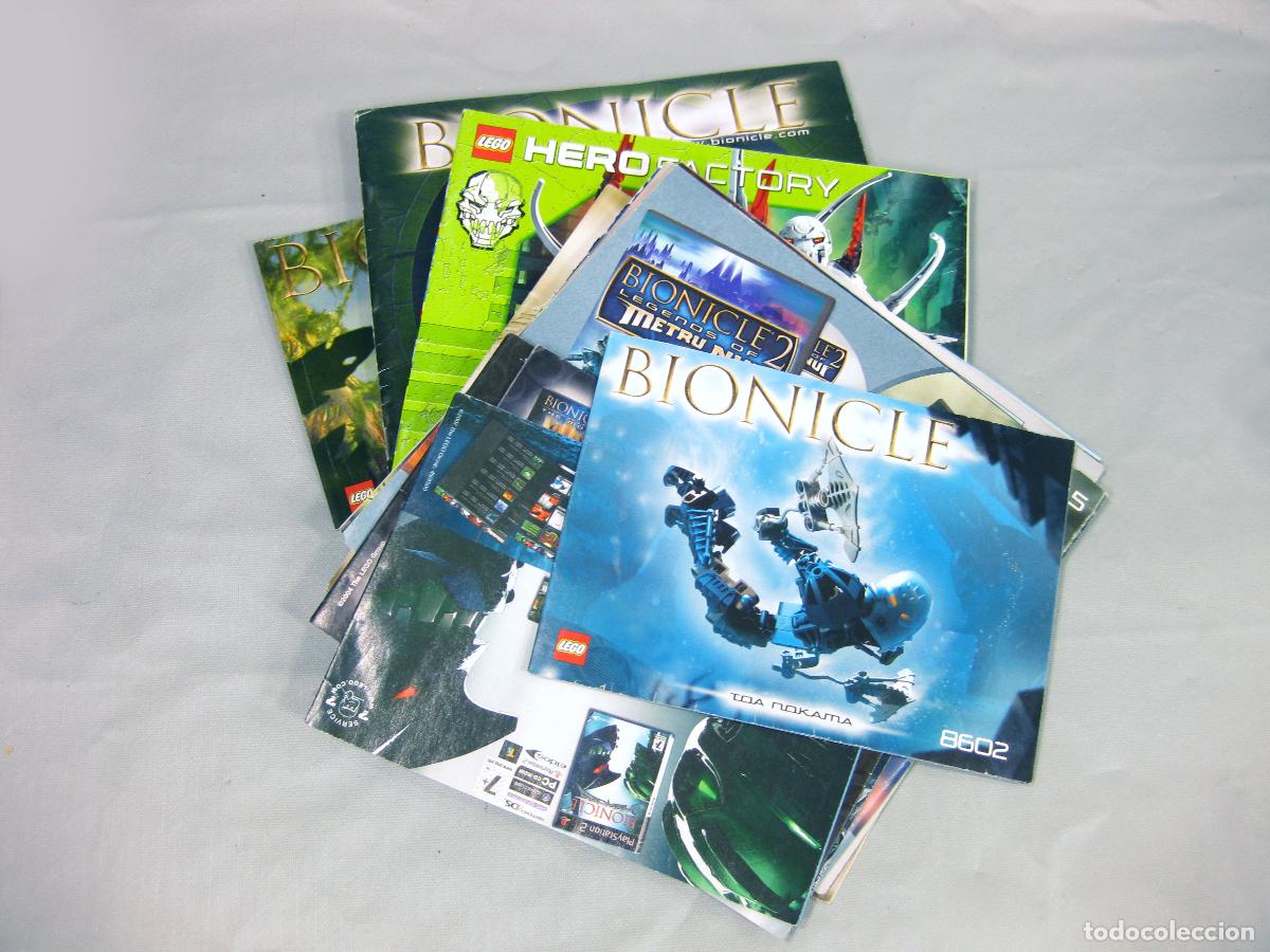 Juegos construcci&oacute;n - Lego: LOTE DE 18 CAT&Aacute;LOGOS LEGO BIONICLE.