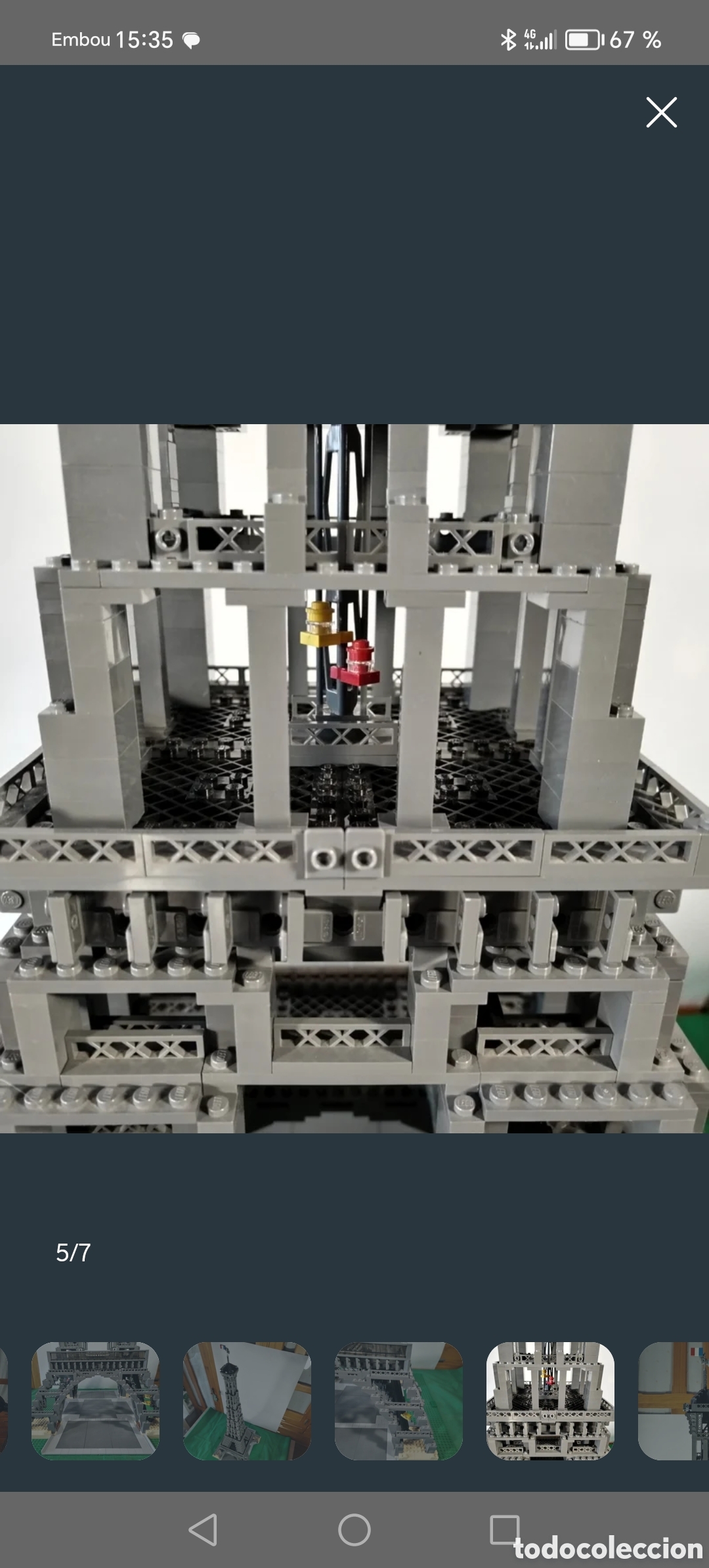 Juegos construcci&oacute;n - LEGO: LEGO 10181 Torre Eiffel - a&ntilde;o 2007 - Foto 3