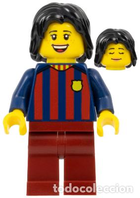 Juegos construcci&oacute;n - Lego: Minifigura LEGO F&uacute;tbol Fan - FC Barcelona mujer de Lego ICONS