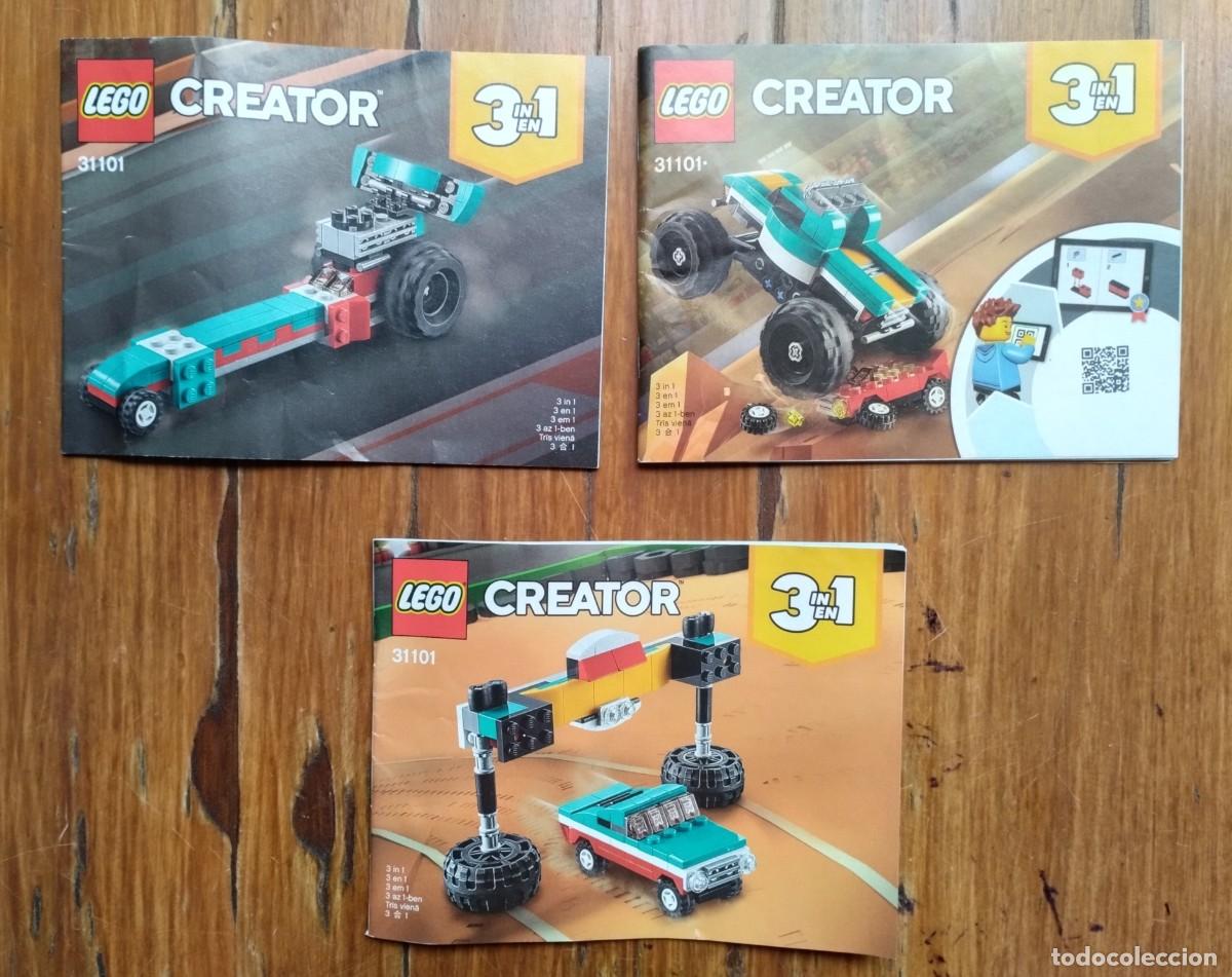 Juegos construcci&oacute;n - Lego: Lote de manuales de instrucciones de Lego Creator. 31101, veh&iacute;culos