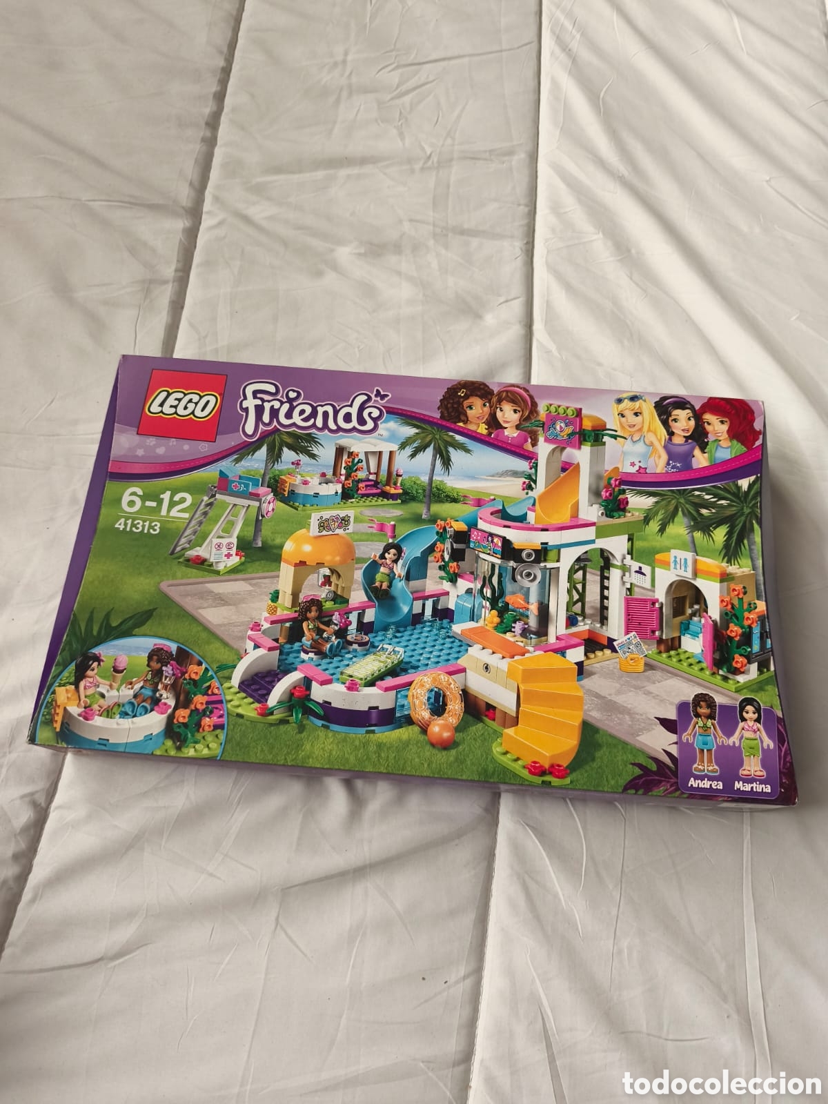 Juegos construcci&oacute;n - Lego: Lego Friends . 41313 . Piscina de verano de Heartlake . A&ntilde;o 2017 . Caja original