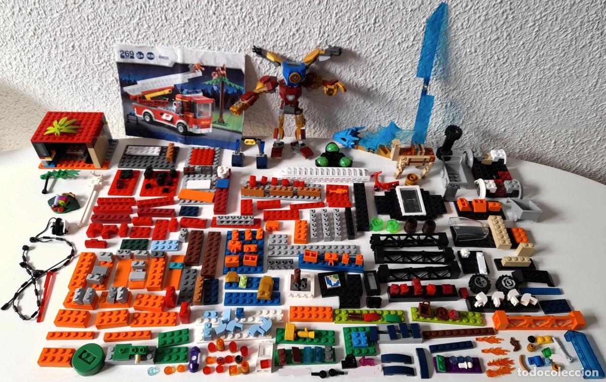 Jeux construction - LEGO: Gran lote Lego Ninjago City varios o compatibles m&aacute;s de 300 piezas con un Manual cami&oacute;n bomberos