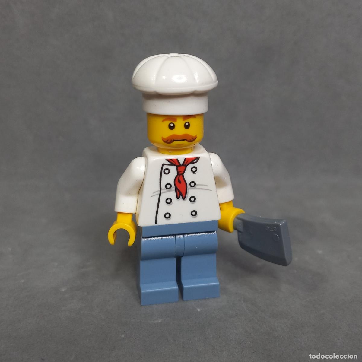 Jogos constru&ccedil;&atilde;o - LEGO: Cocinero, xef. Minifigura original Lego del universo City