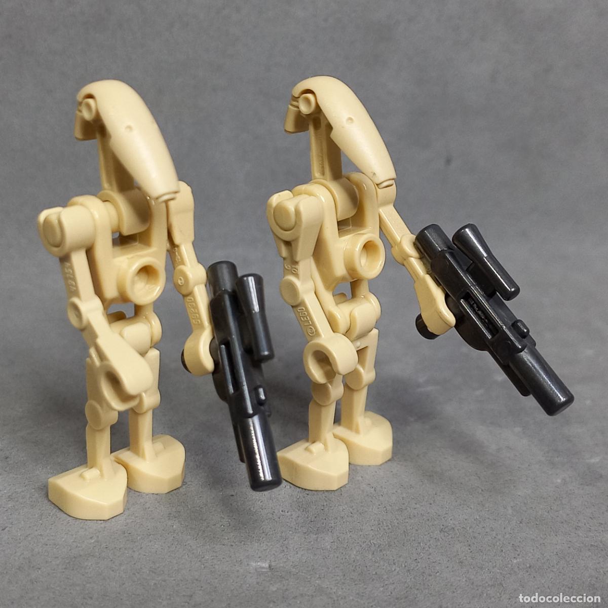 Juegos construcci&oacute;n - Lego: Lote de 2 Battle Droid, Droide de batalla Lego STAR WARS. Minifigura original
