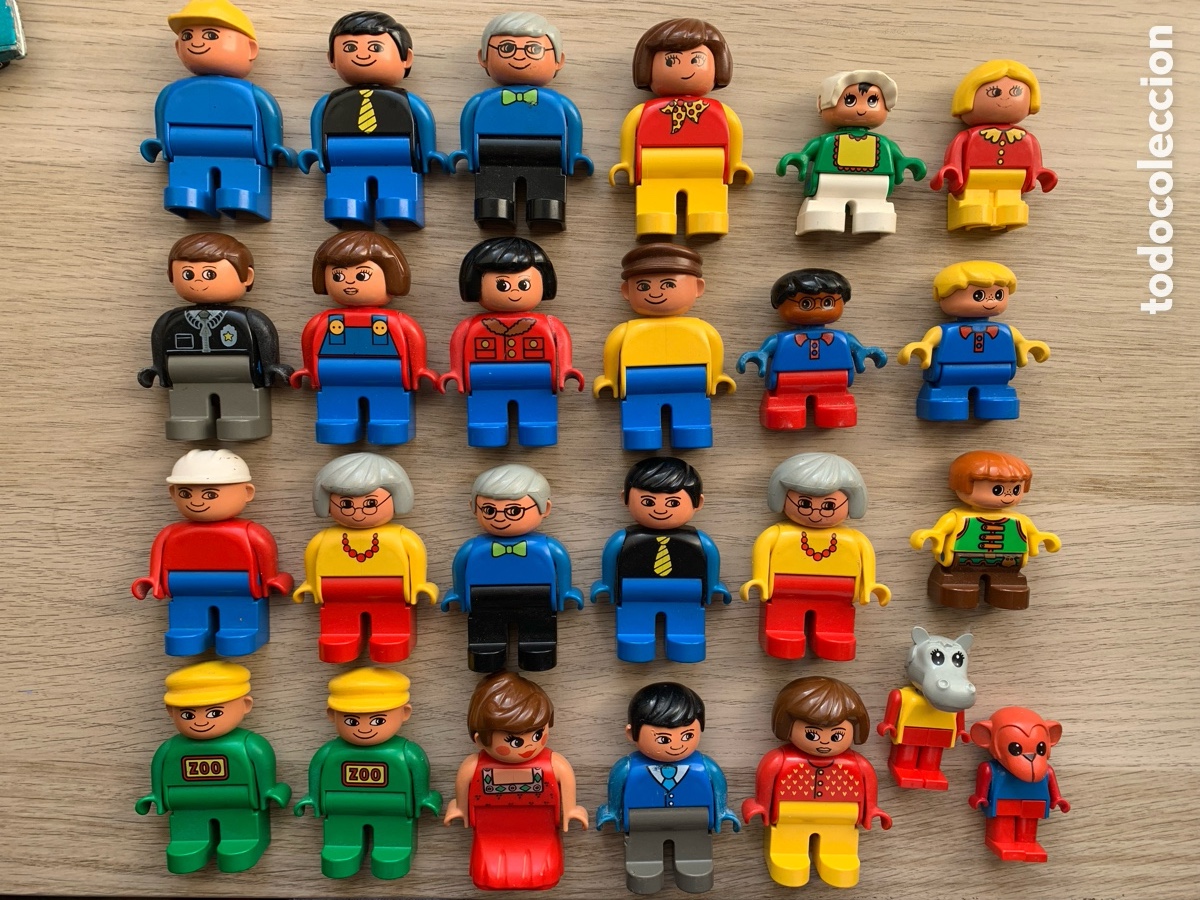 Jeux construction - LEGO: &bull;Lote x25 FIGURAS LEGO DUPLO 4555