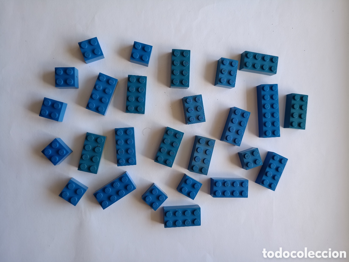 Jeux construction - LEGO: Lote de piezas lego azul bloques