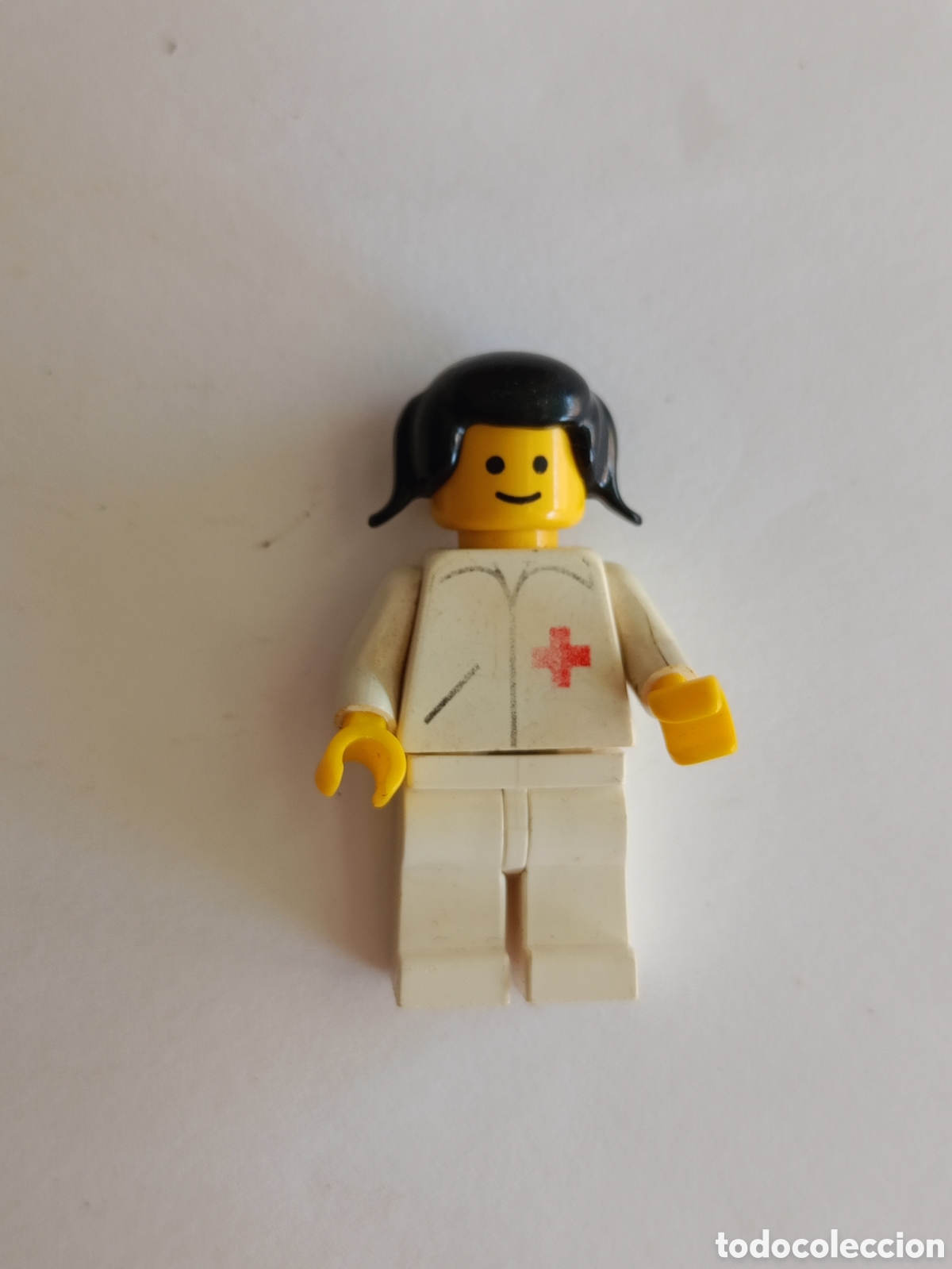 Jeux construction - LEGO: Lego MINIFIGURA Vintage Doctor - Piernas Blancas, Pelo de Coletas Negras
