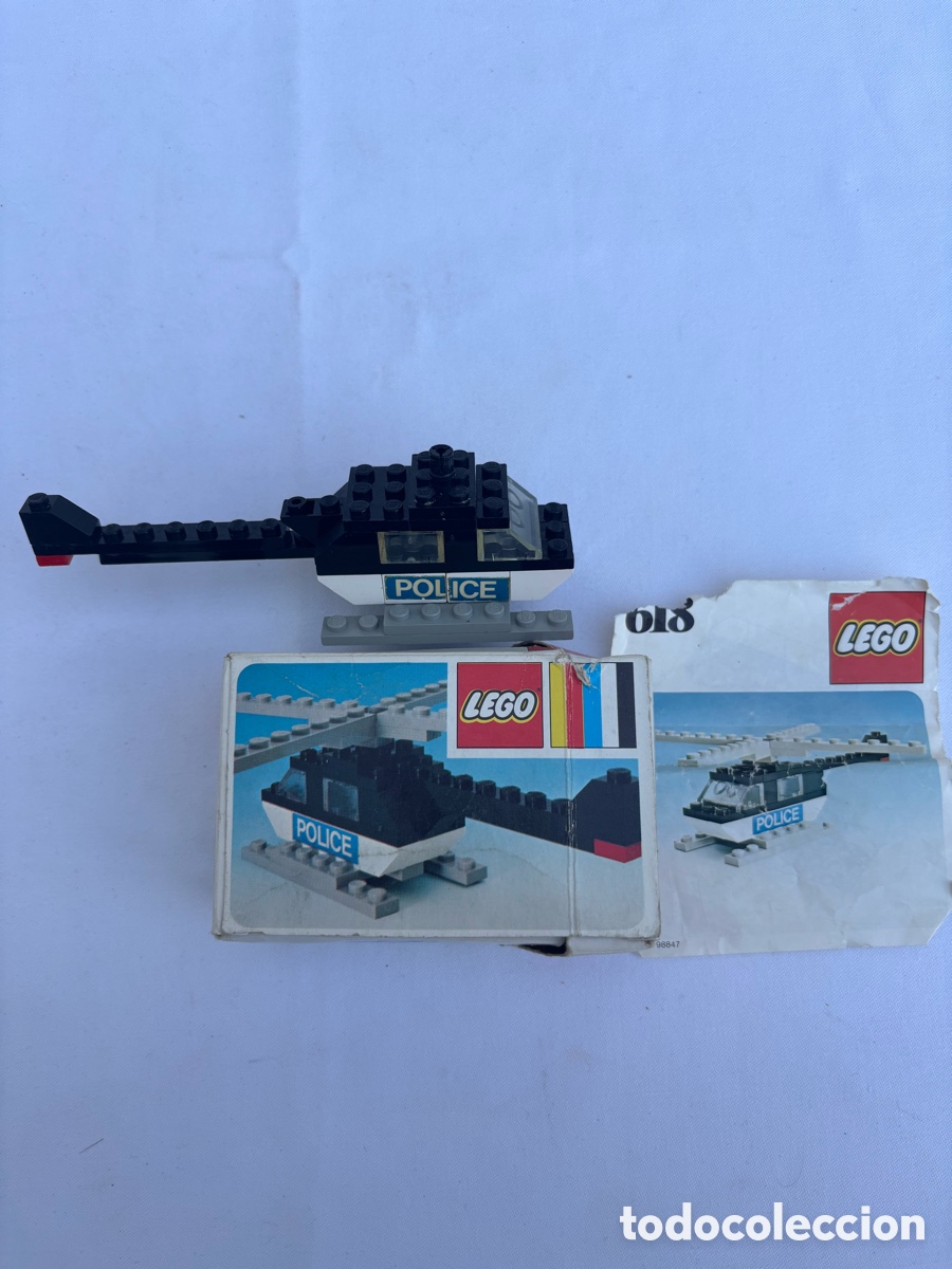 Juegos construcci&oacute;n - Lego: &bull;Set LEGO - Helic&oacute;ptero Ref 618 - A&ntilde;o 1977