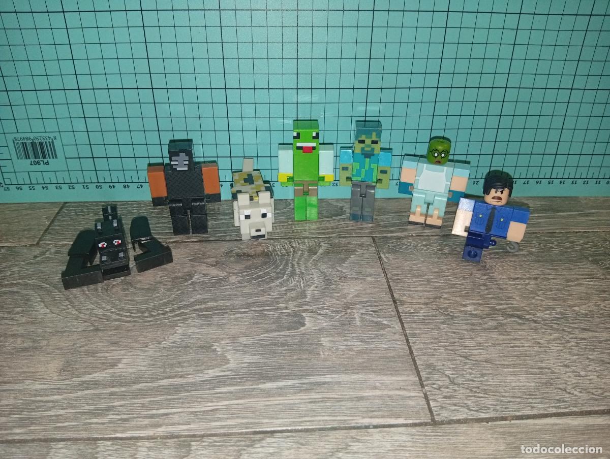 Juegos construcci&oacute;n - Lego: Lote 7 Figuras Articuladas Compatibles Con Minecraft - Personajes Y Criaturas Estilo Bloques