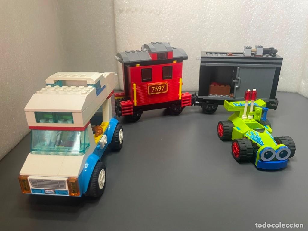 Juegos construcci&oacute;n - Lego: LEGO - Toy Story : Vacaciones RV , Woody RC y tren del oeste de los sets 10769 , 10766 y 7597