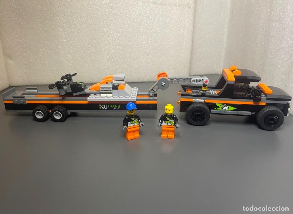 Juegos construcci&oacute;n - Lego: LEGO - Town : City : Puerto - 4x4 X-trans con remolque del set 60085 - Incompleto