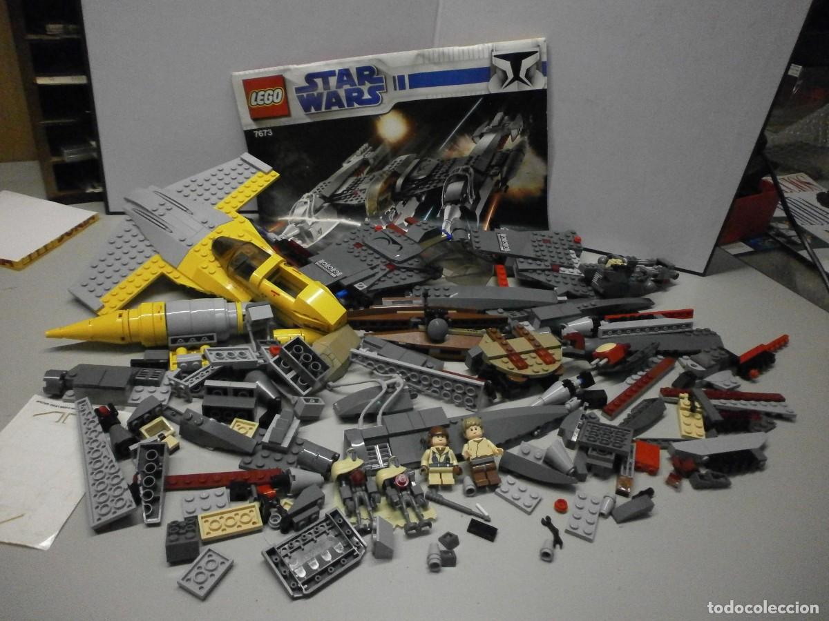 Juegos construcci&oacute;n - Lego: lote de lego star wars 2 o 3 naves y un manual ver fotos