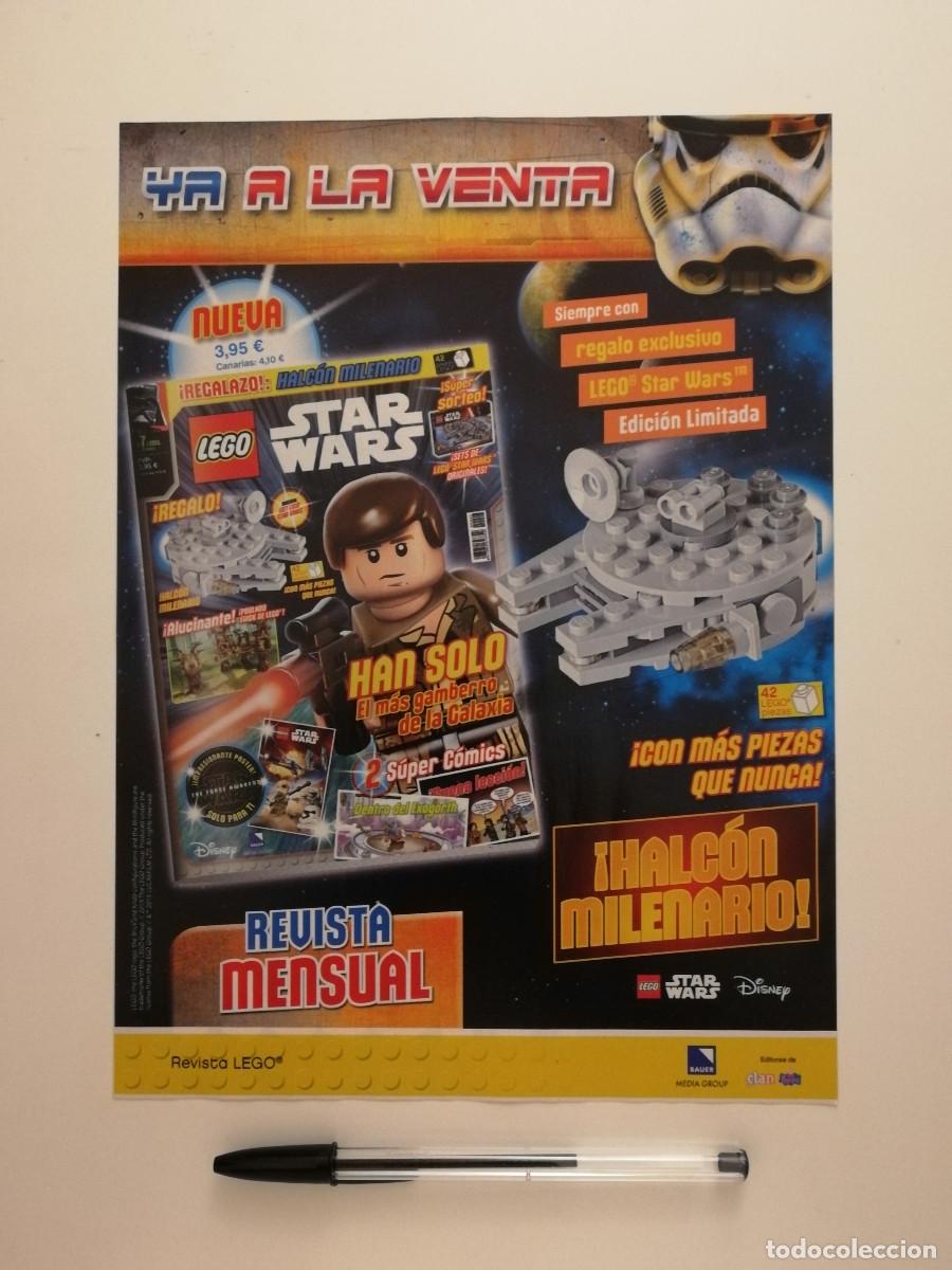 Juegos construcci&oacute;n - Lego: ANUNCIO ACARTONADO -A4- STAR WARS LEGO HAN SOLO - PUBLICIDAD LAMINA