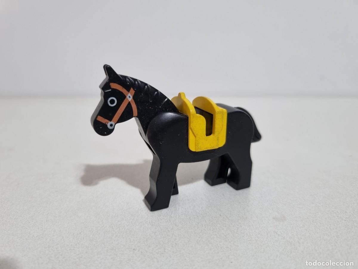 Juegos construcci&oacute;n - Lego: Lego 7187 Animal Caballo Negro Silla 4493c01pb07 Medieval Castillo Caballero