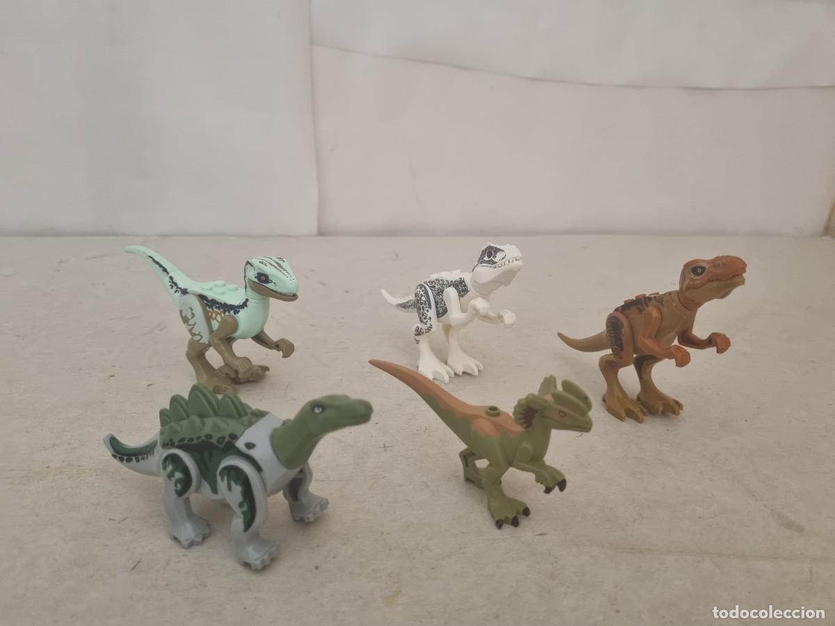Juegos construcci&oacute;n - Lego: Lote de 5 dinosaurios tipo Lego