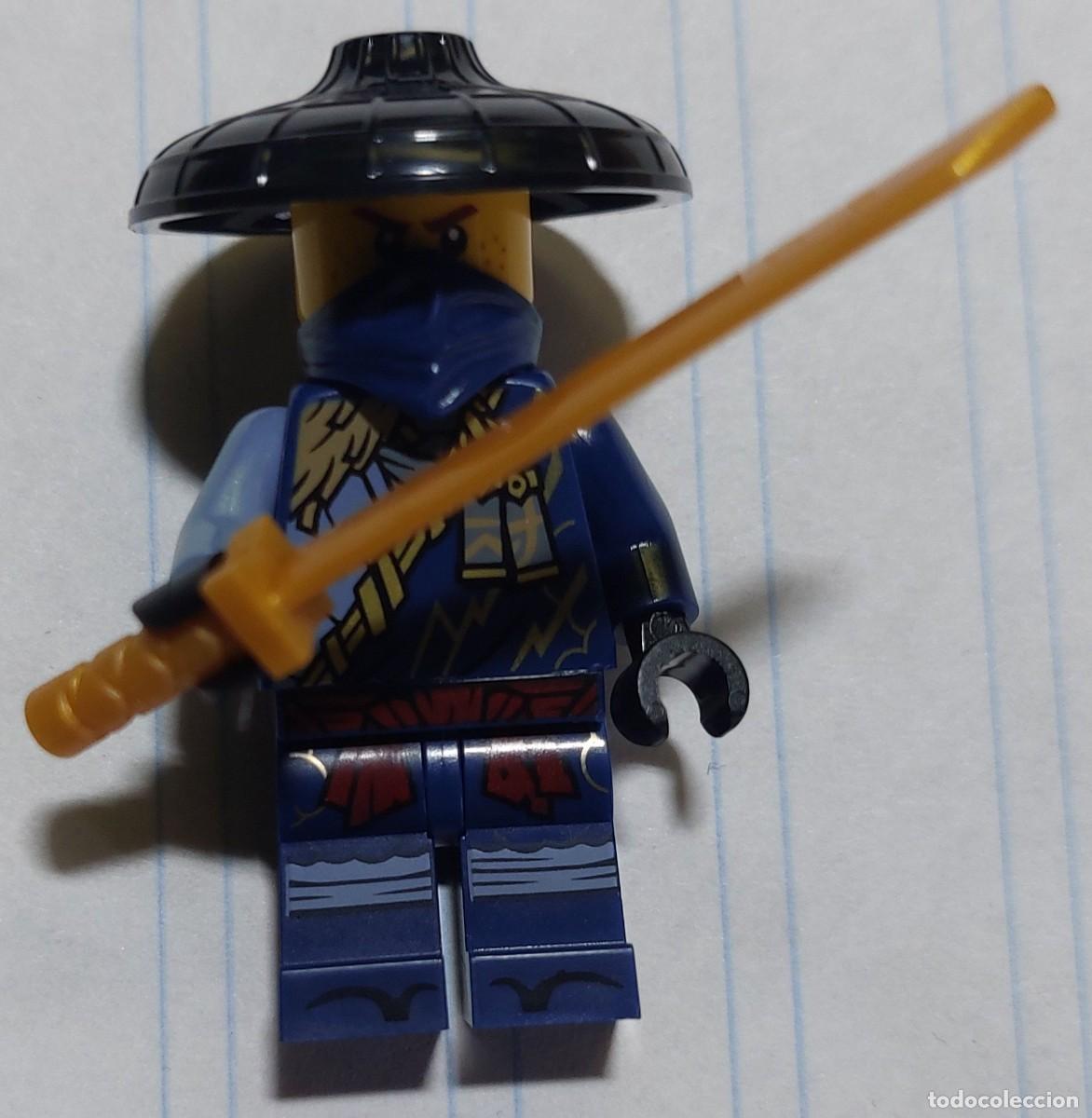 Juegos construcci&oacute;n - Lego: LEGO NINJAGO LEGACY - Minifigura ROGUE (JAY) - SOMBRERO NEGRO CON UNA ESPADA