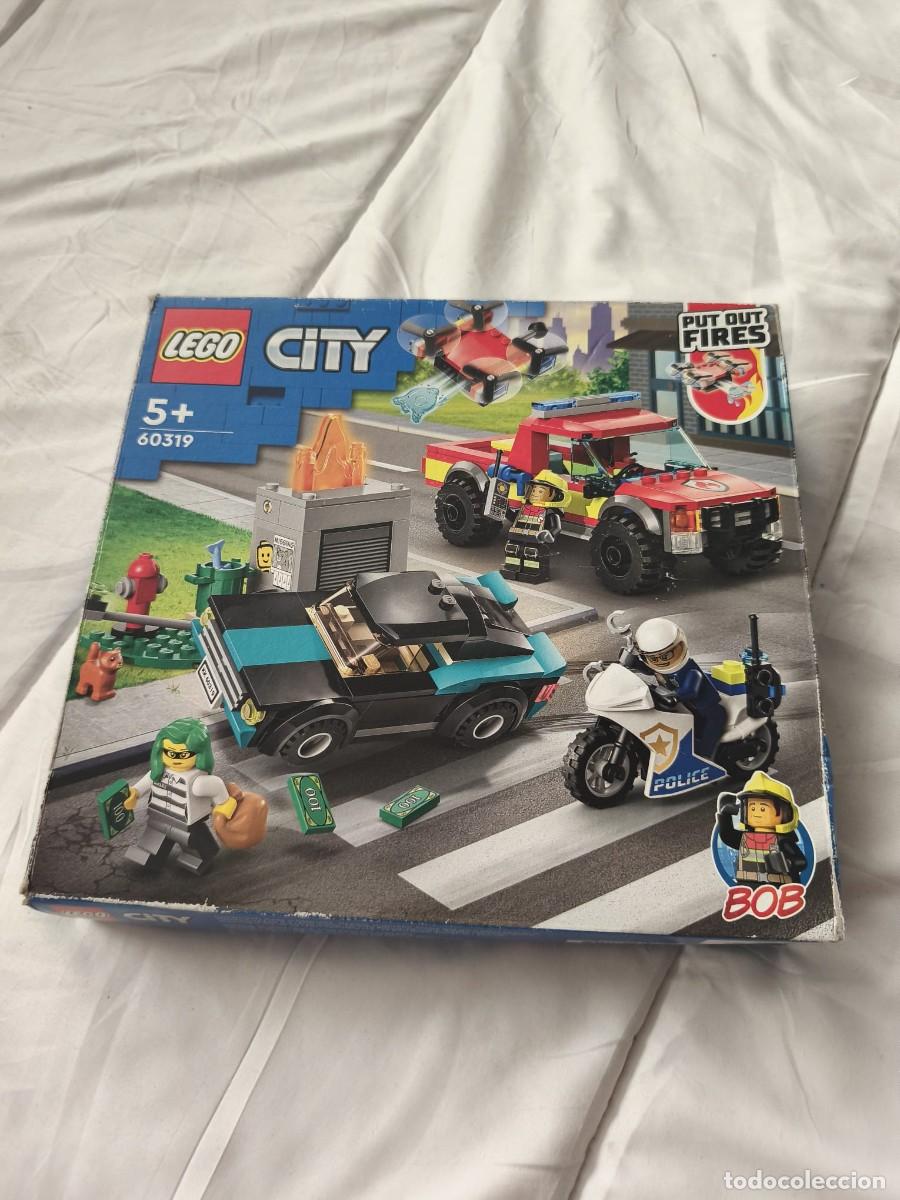 Juegos construcci&oacute;n - Lego: LEGO City . 60319 . Rescate de Bomberos y Persecuci&oacute;n Policial . A&ntilde;o 2022 . Caja original