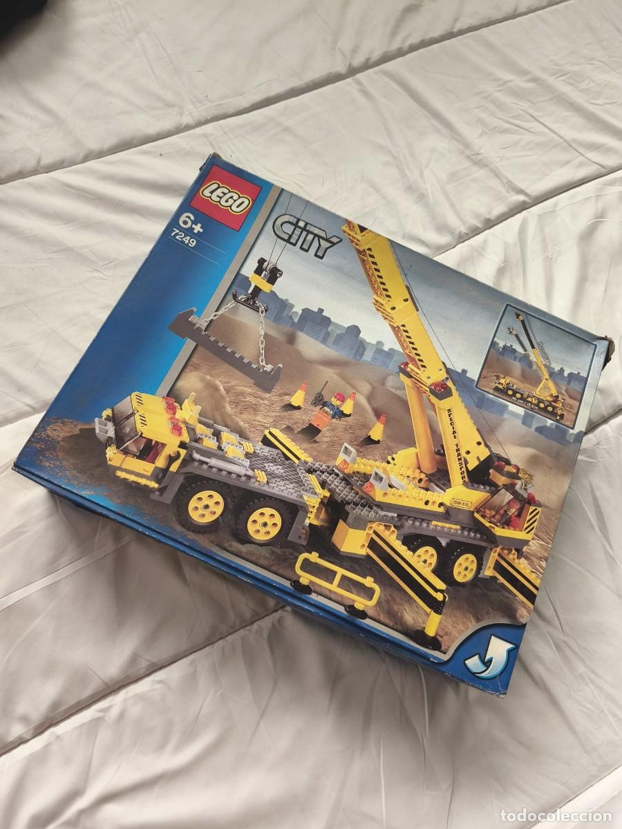 Juegos construcci&oacute;n - Lego: LEGO City . 7249 . Gr&uacute;a M&oacute;vil XXL (XXL Mobile Crane) a&ntilde;o 2005 . Grua de 55 cm . Caja original