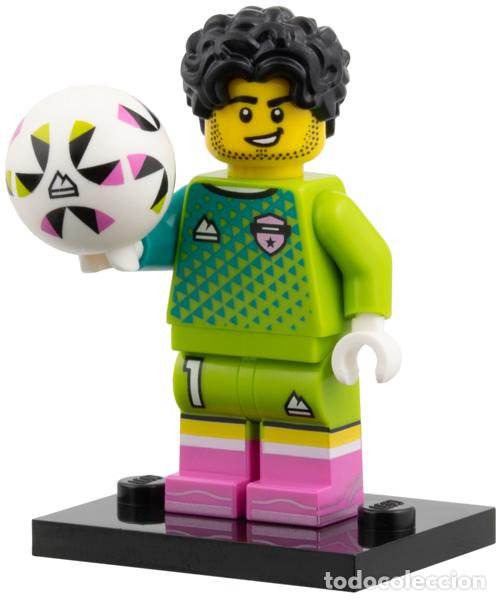 Juegos construcci&oacute;n - Lego: Minifigura LEGO 71052-9 Football Goalkeeper de Lego MINIFIGURES series 29