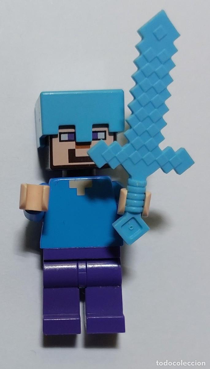 Juegos construcci&oacute;n - Lego: Original LEGO - MINECRAFT STEVE EN DIAMANTE ESPADA DEL JUEGO 21143 Y 21117