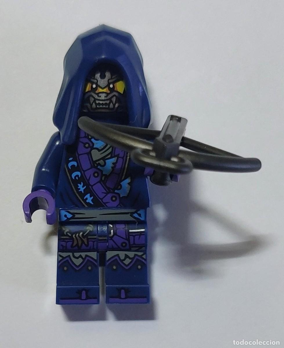 Juegos construcci&oacute;n - Lego: Original LEGO - Wolf Mask Guard, Guardia Lobo Ninjago. Capucha y armadura azul oscuro, ballesta