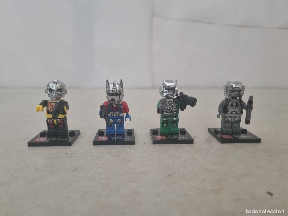 Juegos construcci&oacute;n - Lego: Lote de 4 minifiguras compatibles con lego de transformer