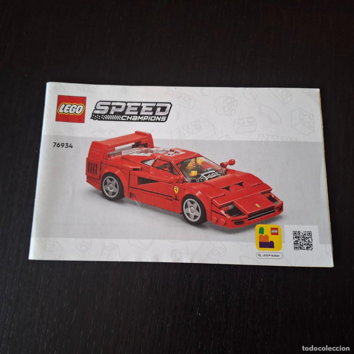 Juegos construcci&oacute;n - Lego: MANUAL INSTRUCCIONES MONTAJE - LEGO 76934 SPEED CHAMPIONS FERRARI F40 - LIBRO USUARIO CONSTRUCCION