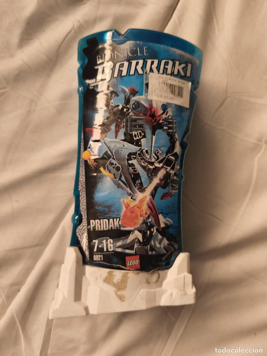 Juegos construcci&oacute;n - Lego: LEGO Bionicle Barraki : Pridak. 8921 . Contenedor vertical en pl&aacute;stico azul . Original 2007