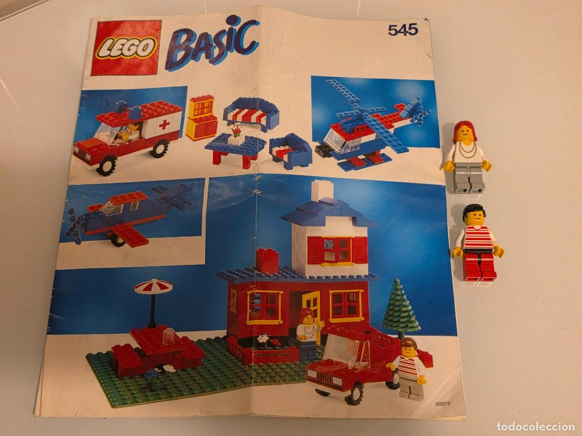 Juegos construcci&oacute;n - Lego: LEGO Basic 545 Con las 2 Minifiguras+Instrucciones,A&ntilde;o 1990-Tente-Legoland(Compra Minima 15 Eur)