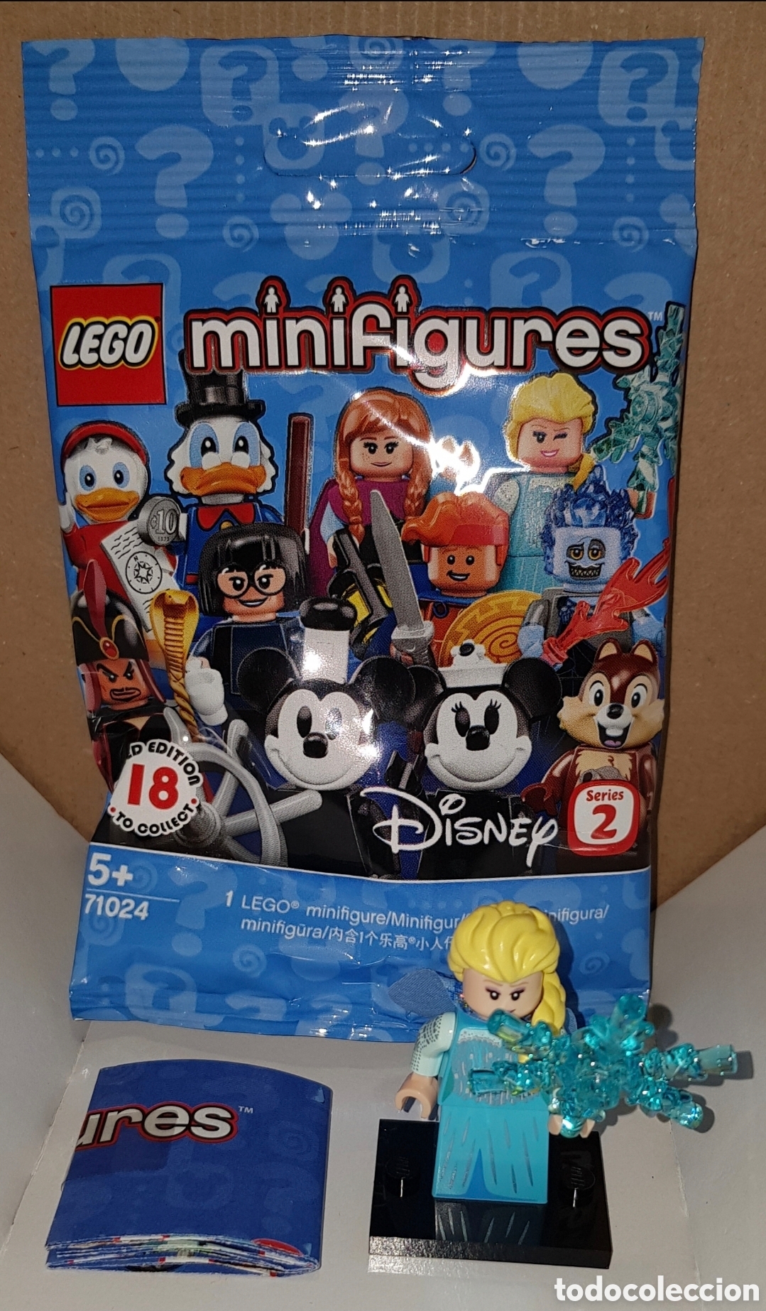 Juegos construcci&oacute;n - LEGO: Minifigura Disney sobre sorpresa Lego serie 2 original Elsa Frozen nueva con sobre y folleto
