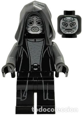 Juegos construcci&oacute;n - LEGO: Minifigura LEGO Death Eater con Capucha y brazos grises (Boca abierta) de Lego HARRY POTTER