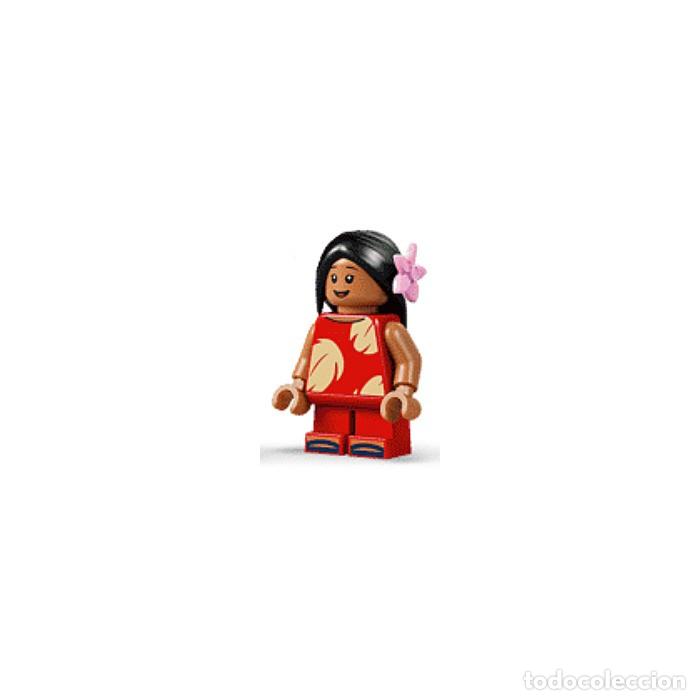 Juegos construcci&oacute;n - LEGO: Minifigura LEGO Lilo con piernas cortas y flor rosa de Lego DISNEY