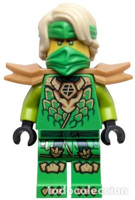 Juegos construcci&oacute;n - LEGO: Minifigura LEGO Lloyd - Dragons Rising con t&uacute;nica cabeza de drag&oacute;n con pelo de Lego NINJAGO