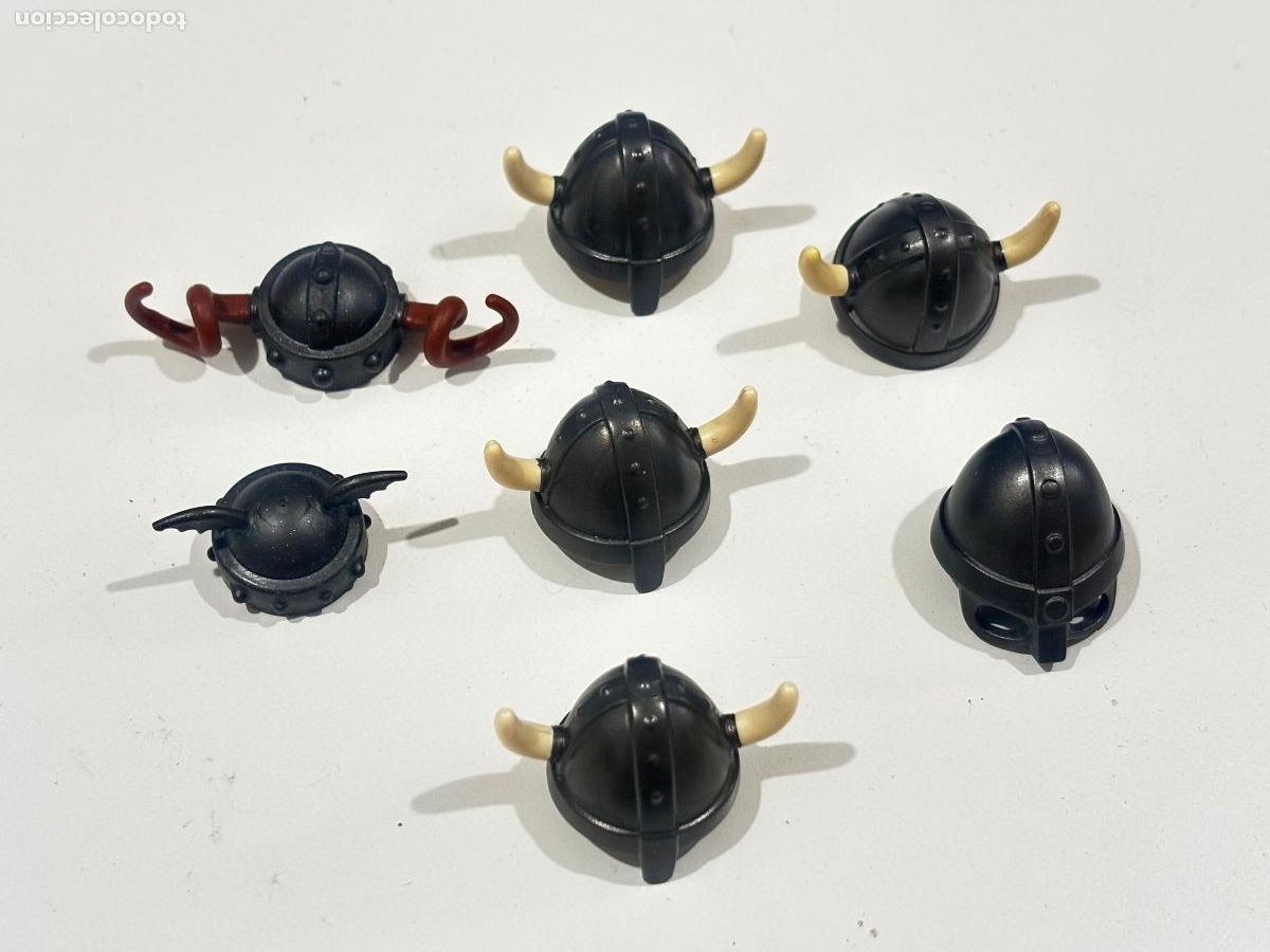 Juegos construcci&oacute;n - LEGO: playmobil lote casco vikingo gris oscuro