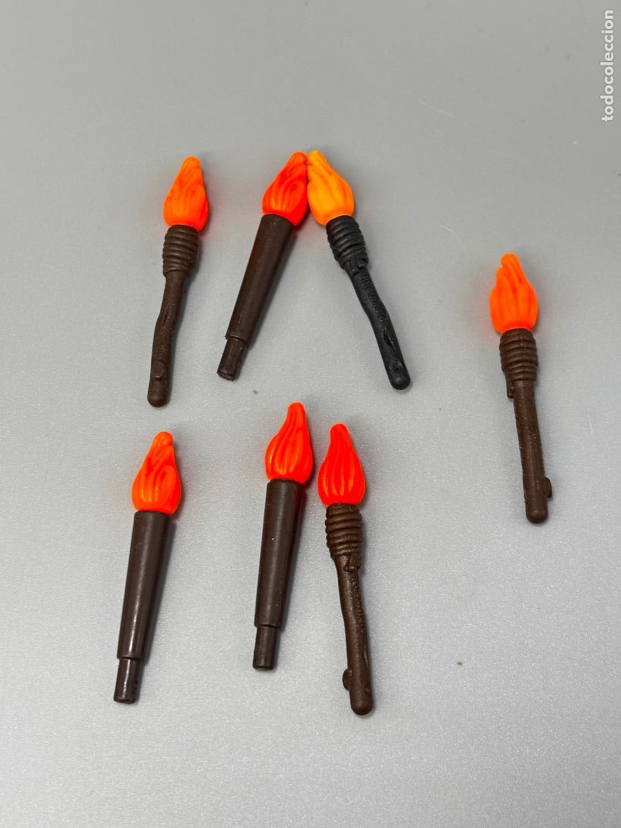 Juegos construcci&oacute;n - LEGO: playmobil lote antorcha con llama
