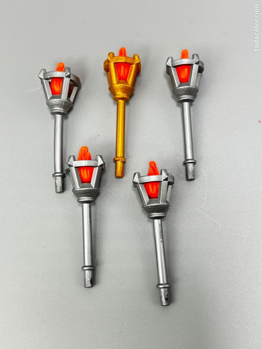 Juegos construcci&oacute;n - LEGO: playmobil lote antorcha con llama
