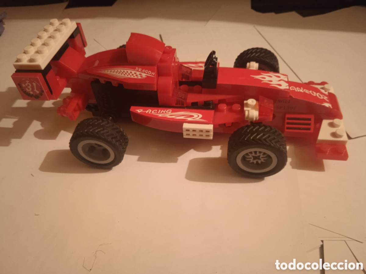 Juegos construcci&oacute;n - LEGO: COCHE DE CARRERAS LEGO DRAG&Oacute;N COMPLETO