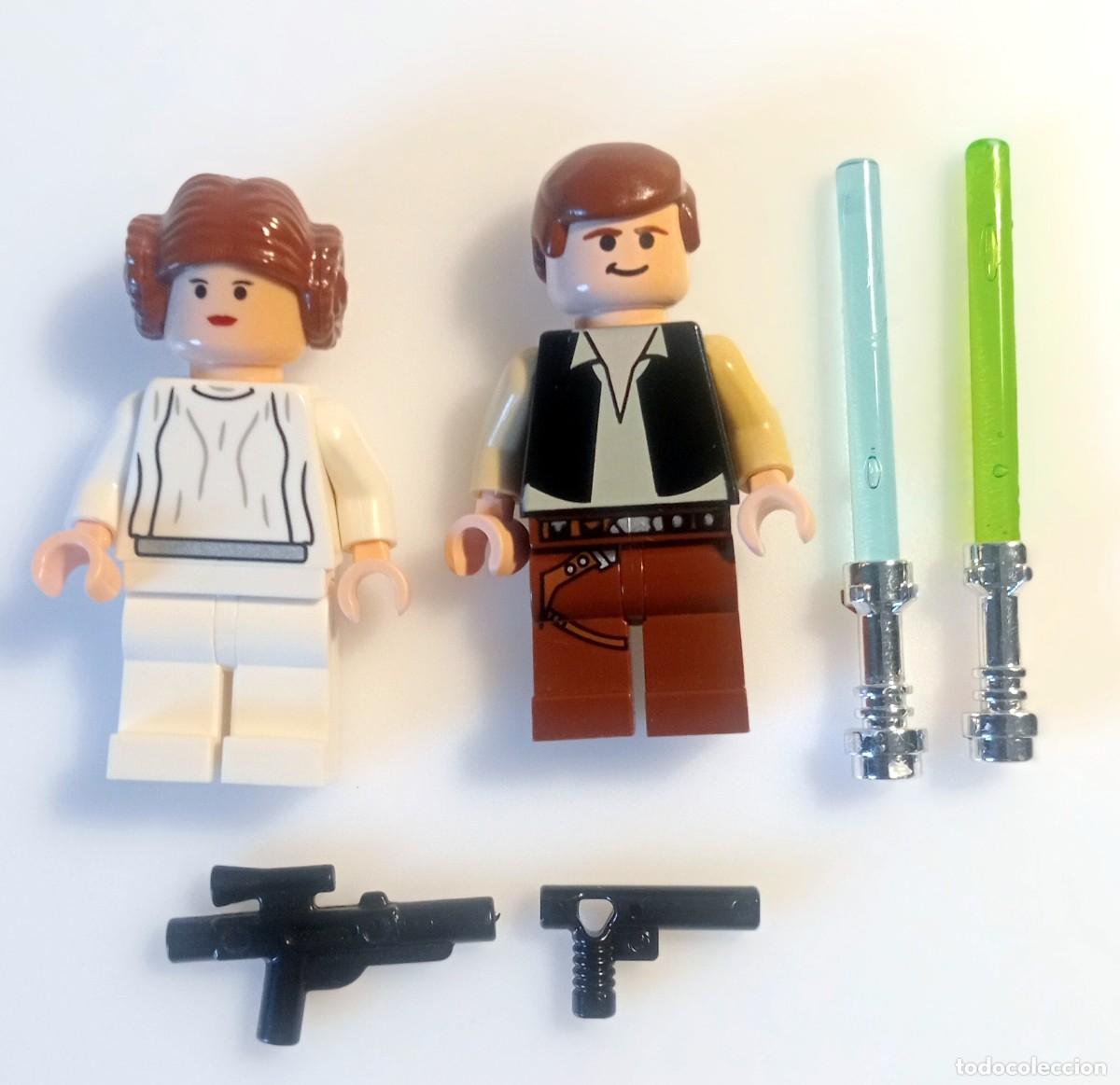 Juegos construcci&oacute;n - LEGO: LOTE LEGO ORIGINAL HAN SOLO SW 0179 PRINCESA LEILA STAR WARS