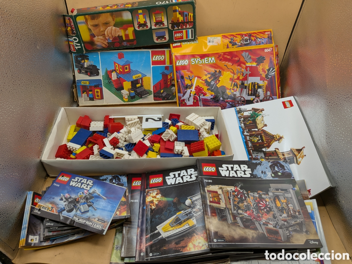 Juegos construcci&oacute;n - LEGO: GRAN LOTE LEGO SYSTEM MONTINI PIEZAS INSTRUCCIONES