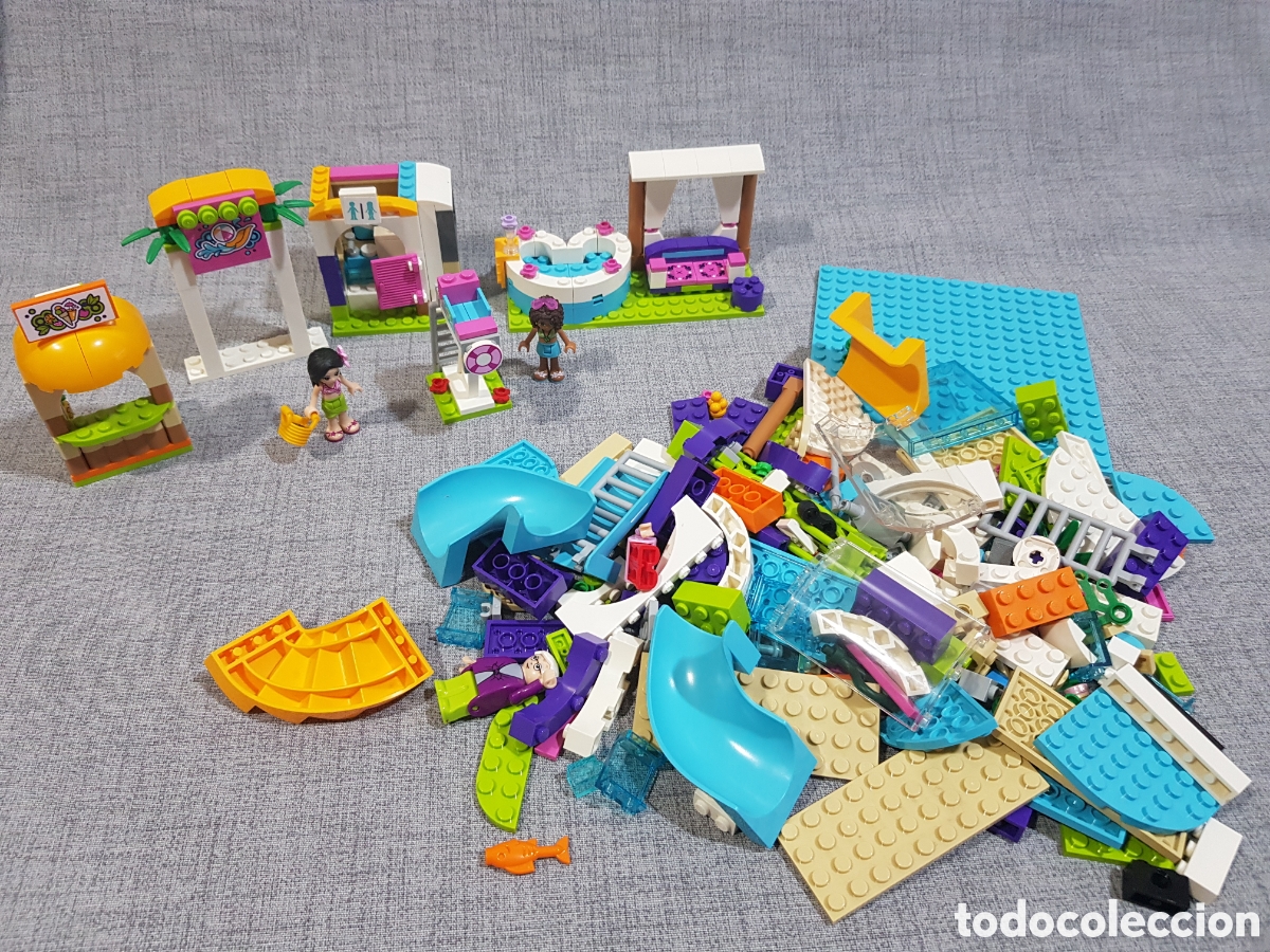 Juegos construcci&oacute;n - LEGO: LEGO FRIENDS 41313 PISCINA DE VERANO DE HEARTLAKE. INCOMPLETO. DESPIECE.