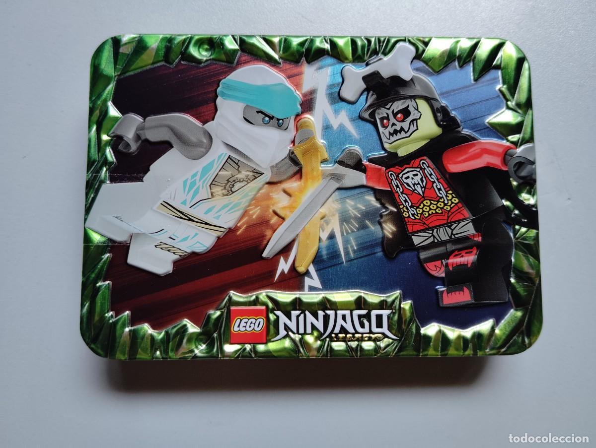 Juegos construcci&oacute;n - LEGO: LEGO. ORIGINAL. NINJAGO. CAJITA METALICA CON 2 MINIFIGURAS. 112402. NUEVO
