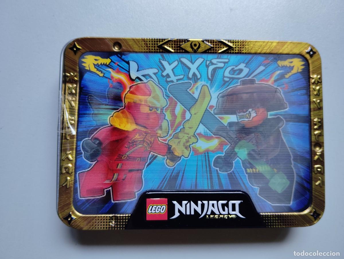 Juegos construcci&oacute;n - LEGO: LEGO. ORIGINAL. NINJAGO. CAJITA METALICA CON 2 MINIFIGURAS. L0002213. NUEVO