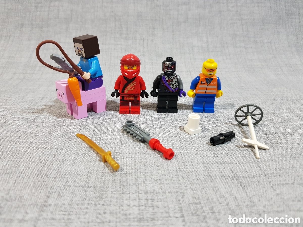 Juegos construcci&oacute;n - LEGO: LEGO DESPIECE MINIFIGURAS MINECRAFT NINJAGO CITY ACCESORIOS ARMAS KATANA MOTOSIERRA