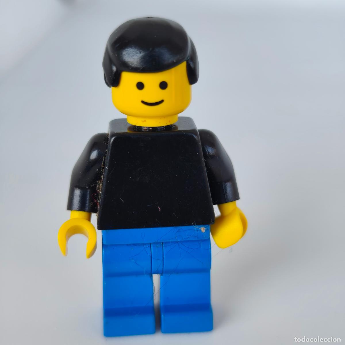Juegos construcci&oacute;n - LEGO: LEGO SET fig-001309 - Man - Black Torso, Blue Pants, Black hair 1990