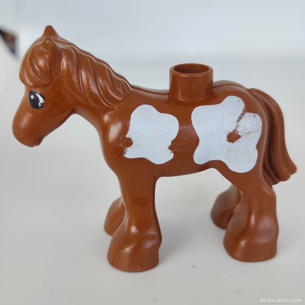 Juegos construcci&oacute;n - LEGO: LEGO Duplo 2731 caballo marr&oacute;n manchas blancas