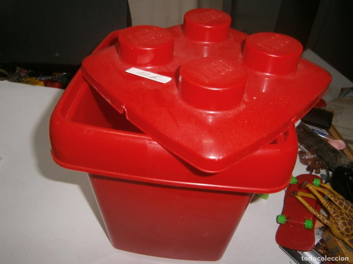 Juegos construcci&oacute;n - LEGO: GRAN CUBO DE ALMACENAMIENTO LEGO CLASICO PLASTICO COLOR ROJO